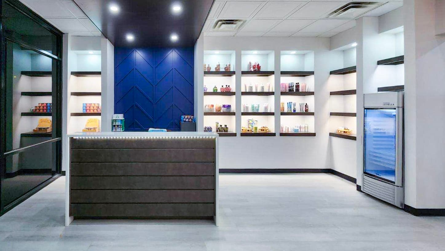 Tanning salon buildout — tenant space
